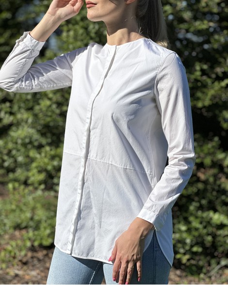 Košile dámská Massimo Dutti bílá s dlouhým rukávem